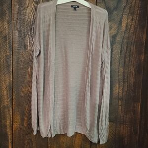 Apt. 9 Women's Taupe Open-Front Sweater